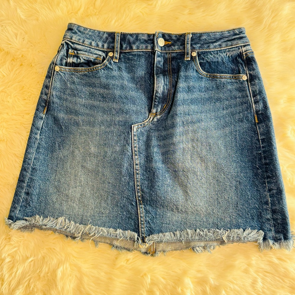 Women's Skirt - Casual Denim Skirt with Pockets - Mini or Maxi Jean Skirt